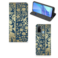 OPPO A53 | A53s Smart Cover Beige Flowers - thumbnail