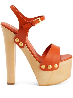 Giuseppe Zanotti sandales Fanny 170 mm à plateforme - Orange