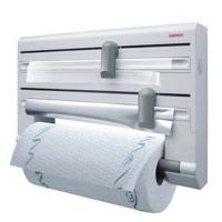 Leifheit 25703 papier handoek-houder Wandgemonteerde houder voor papieren handdoeken Grijs, Wit