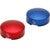D'Addario XPND Footswitch Topper blauw-rood, set van 2 D'Addario XPND Footswitch Topper blauw-rood, set van 2