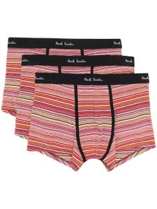 Paul Smith boxer rayé à bande logo à la taille - Tons neutres