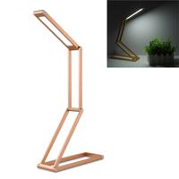 LED bureaulamp 3W opvouwbare aanpassing USB Charging Eye Protection tafellamp (goud)