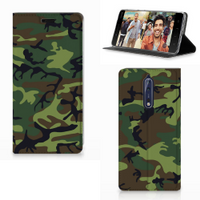 Nokia 8 Hoesje met Magneet Army Dark - thumbnail