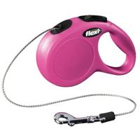 Hondenriem Flexi NEW CLASSIC 3 m Roze Maat XS