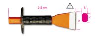 Beta Extra brede voegbeitels met handbescherming 1702N/PM 50 - 017020105