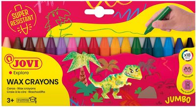 Jovi waskrijt Jovicolor 18 stuks Jovi waskrijt Jovicolor 18 stuks
