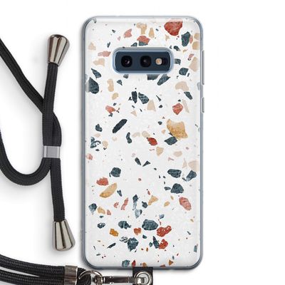 Terrazzo N°4: Samsung Galaxy S10e Transparant Hoesje met koord
