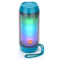 T&G TG643 Draagbare Bluetooth-luidspreker met LED-lampje - Baby Blauw - thumbnail