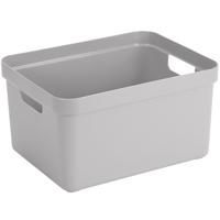 Sunware opbergbox Sigma - kunststof - 32 liter - lichtgrijs - opberg dozen/bakken