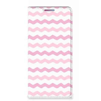 Motorola Moto G60s | Hoesje met Magneet | Waves Roze