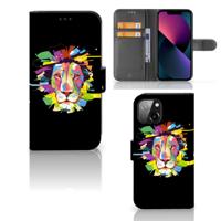 Apple iPhone 13 Leuk Hoesje Lion Color