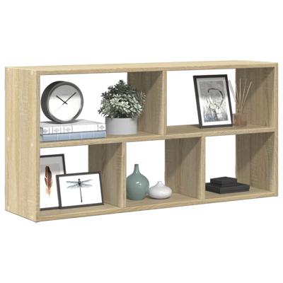 Wandschap 100x25x50 cm bewerkt hout sonoma eikenkleurig