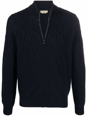 Corneliani pull en maille épaisse - Bleu