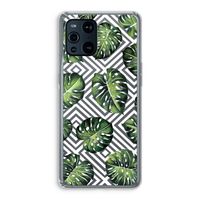 Geometrische jungle: Oppo Find X3 Pro Transparant Hoesje