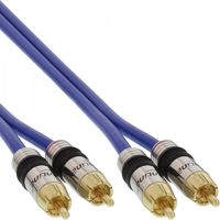 InLine 4043718018208 audio kabel 10 m 2 x RCA Blauw