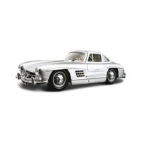 Speelgoedauto Mercedes-Benz 300SL 1954 zilver 1:24/19 x 7 x 5 cm   -