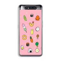 Happy bento friends: Samsung Galaxy A80 Transparant Hoesje