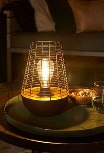 Luxform Solar Chelsea Buitengebruik tafelverlichting LED Zwart, Koper