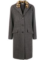 Miu Miu houndstooth coat - Gris