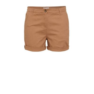Simply Be regular waist chino shorts camel Simply Be regular waist chino shorts camel