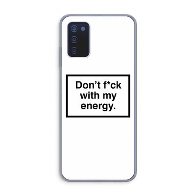 My energy: Samsung Galaxy A03s Transparant Hoesje