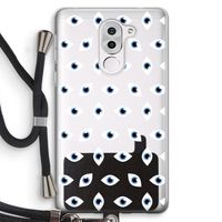 Eyes pattern: Honor 6X Transparant Hoesje met koord