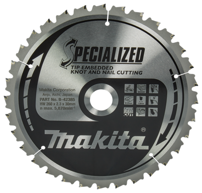 Makita Zaagblad Tipe 260X30X2,3 32T 5G - B-42385