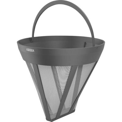 Xavax Dauerfilter für Kaffeemaschine, Kaffeefilter-Ersatz für Größe 4, Schwarz 00111263 Permanente koffiefilter