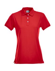 Clique 028241 Stretch Premium Polo Ladies - Rood - S