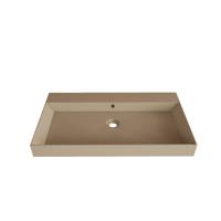 Wastafel Gliss Design Lako 90 cm Zonder Kraangat Mat Cappuccino