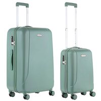 CarryOn Skyhopper Kofferset – TSA Handbagage + Reiskoffer 78cm – Dubbele wielen - Olijf