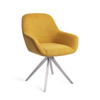 Jesper Home Eetkamerstoel 'Kushi' Turn Steel, kleur Sweet Corn