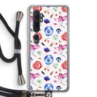 Bloemetjes: Xiaomi Mi Note 10 Pro Transparant Hoesje met koord