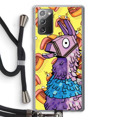 Loot Burger: Samsung Galaxy Note 20 / Note 20 5G Transparant Hoesje met koord
