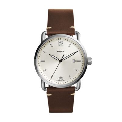 Horlogeband Fossil FS5275 Leder Bruin 22mm