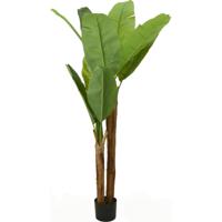 Bellatio flowers &amp; plants Kunst bananenplant - in pot - 160 cm - kunstplant - voor binnen - bananenboom   - - thumbnail