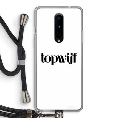 Topwijf Wit: OnePlus 8 Transparant Hoesje met koord