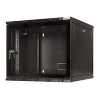 LogiLink 19 WALLMOUNT SOHO BOX 12U 540*400, BLACK, FLATPACK 19inch-wandkast (b x h x d) 540 x 589 x 400 mm 12 HE Zwart (RAL 9005) - thumbnail