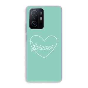 Forever heart pastel: Xiaomi 11T Transparant Hoesje