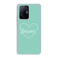 Forever heart pastel: Xiaomi 11T Transparant Hoesje