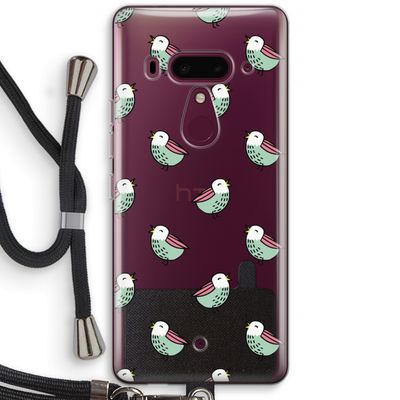 Vogeltjes: HTC U12+ Transparant Hoesje met koord