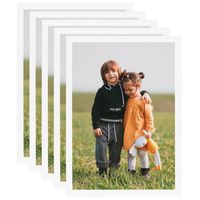 vidaXL Fotolijsten 5 st voor wand of tafel 59,4x84 cm MDF wit - thumbnail