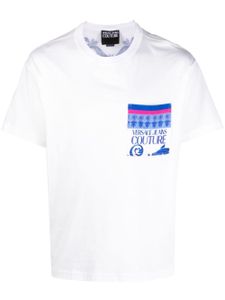 Versace Jeans Couture t-shirt en coton à imprimé Barocco - Blanc