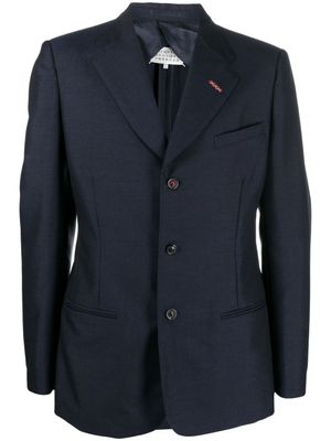 Maison Margiela blazer à simple boutonnage - Bleu