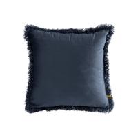 Nous Blue Velvet Kussen Met Franjes S