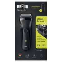 Braun Series 3 301s Oplaadbaar Elektrisch Scheerapparaat, Zwart - thumbnail