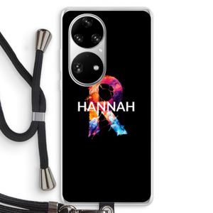 Abstract Spectrum: Huawei P50 Pro Transparant Hoesje met koord