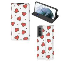 Samsung Galaxy S21 FE | Hoesje met Magneet | Hearts Samsung Galaxy S21 FE | Hoesje met Magneet | Hearts