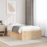 Bedframe zonder matras massief grenenhout 100x200 cm