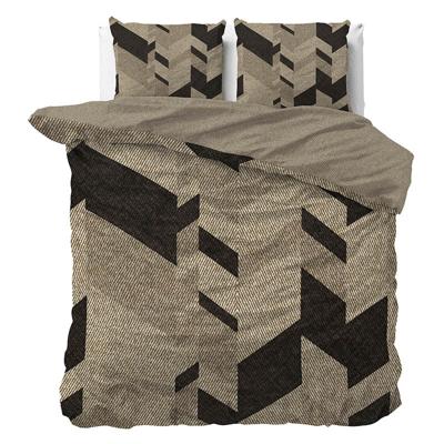 Dekbedovertrek Katoen Satijn Helios Patroon 200x200 Cm Verkoelend Manilla - Dekbed-Discounter.nl